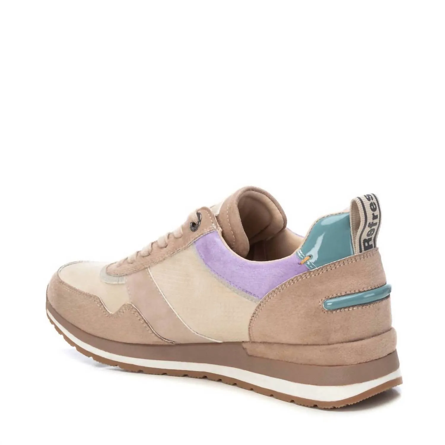 Women's Adjustable Lace Sneakers In Taupe