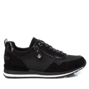 Women's Adjustable Laces Sneakers In Black