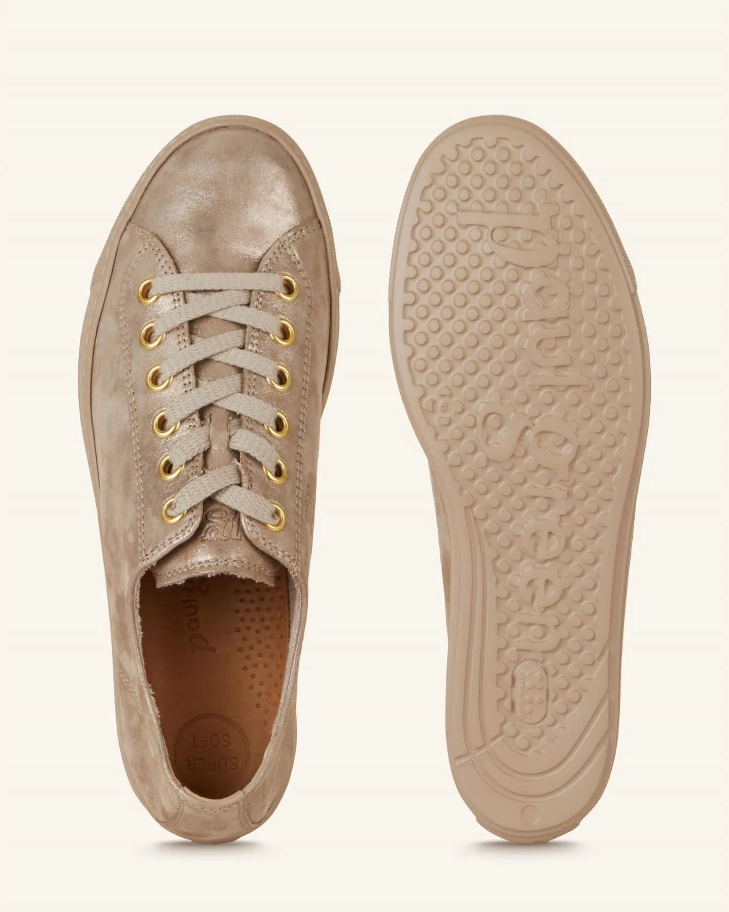 Women's Hadley Sneaker In Champagne Glossy Antic