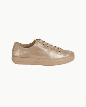 Women's Hadley Sneaker In Champagne Glossy Antic