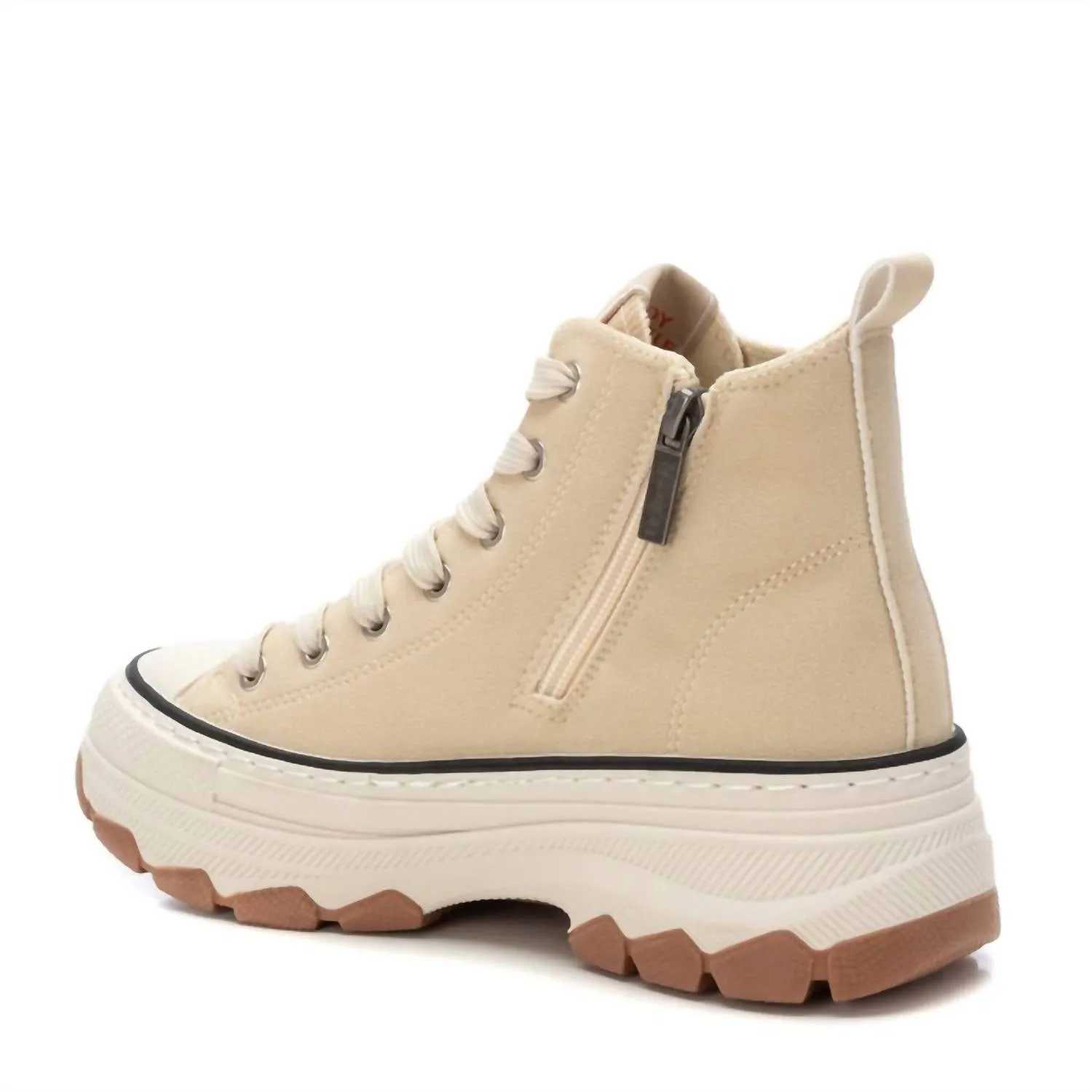 Women's Sneaker Booties In Beige