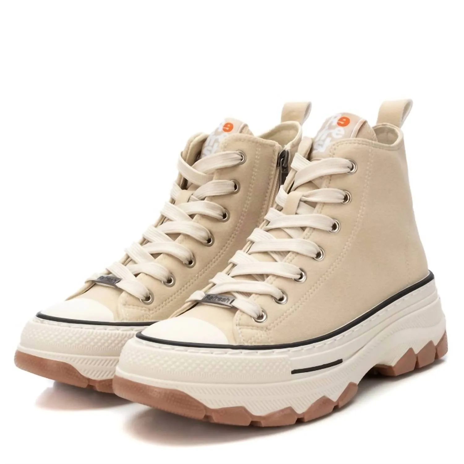 Women's Sneaker Booties In Beige
