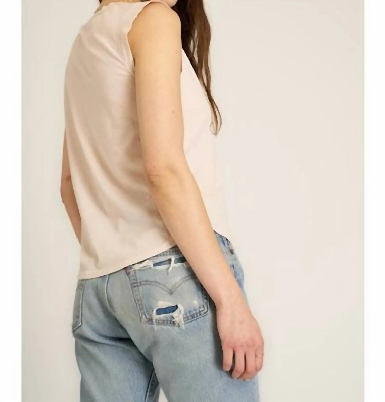 Yee Haw Tank Top In Finch Pink