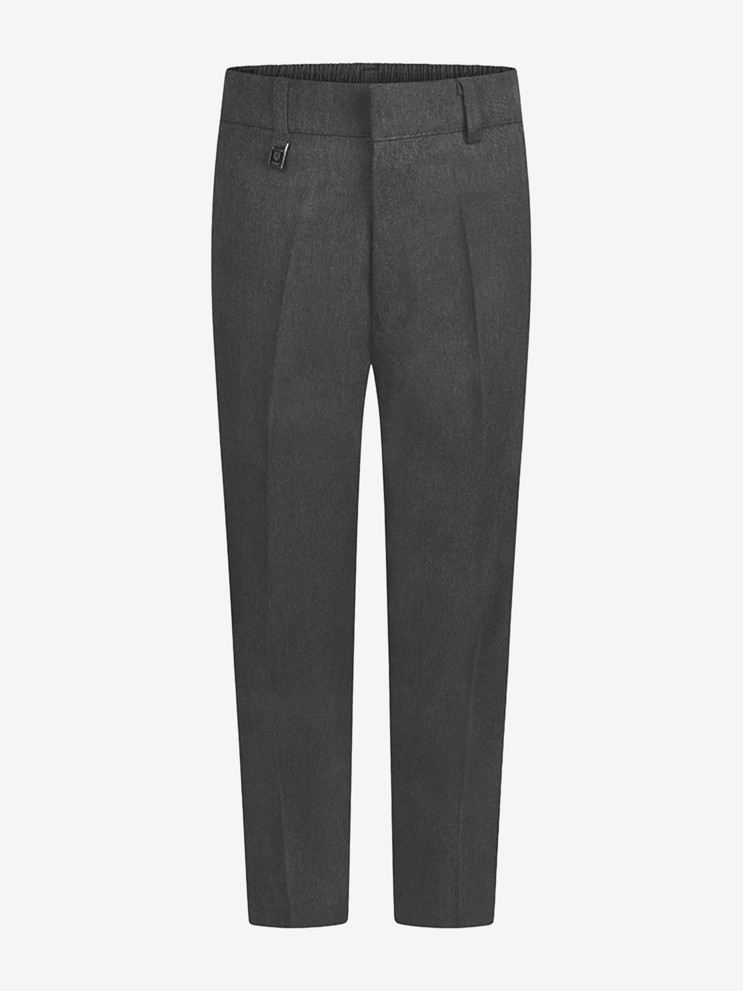 Zeco Boys School Standard Fit Trousers in Grey