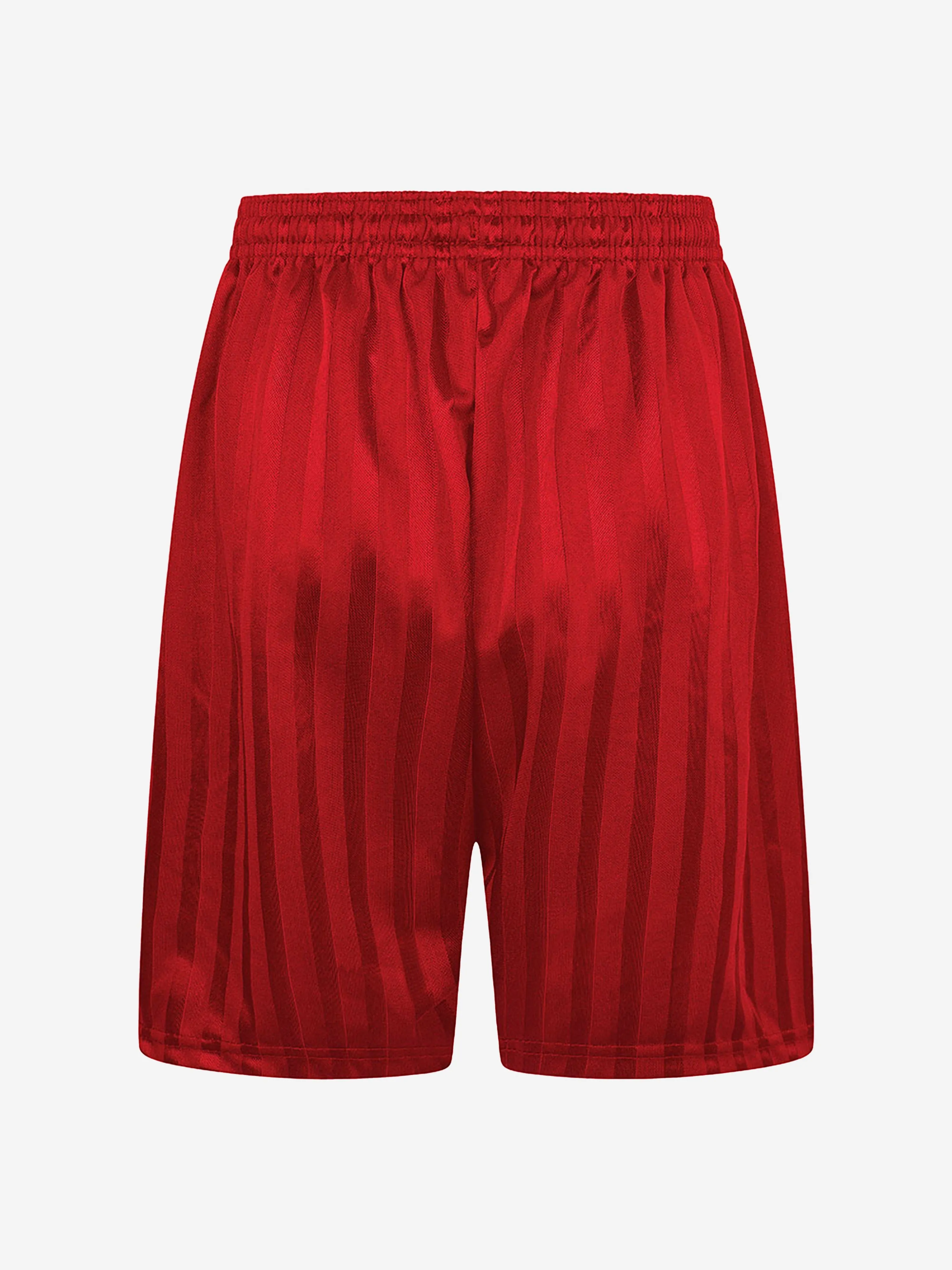 Zeco Kids School Shadow Stripe Shorts in Red