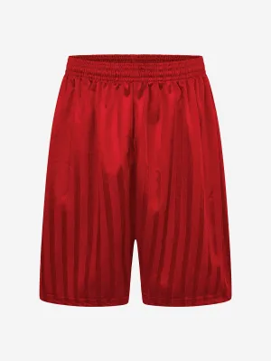 Zeco Kids School Shadow Stripe Shorts in Red